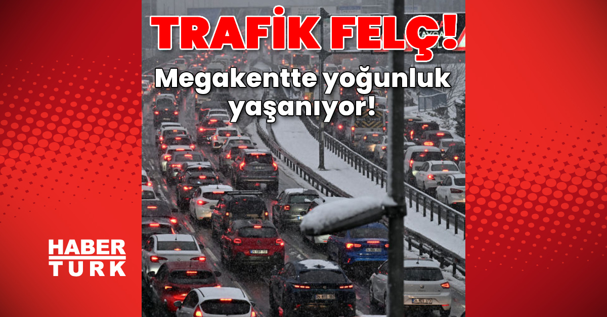 İstanbul’da trafik felç oldu! Megakentte yoğunluk yaşanıyor